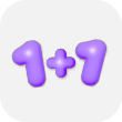 1+1
