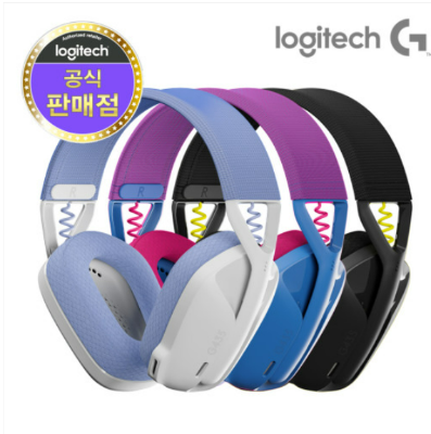 Logitech 무선 게이밍 헤드셋 G435-화이트