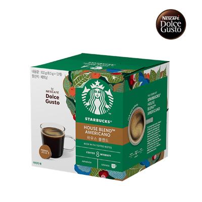 [네스카페 돌체구스토] 스타벅스 캡슐커피 12입 커피캡슐 2박스 (하우스 블렌드)