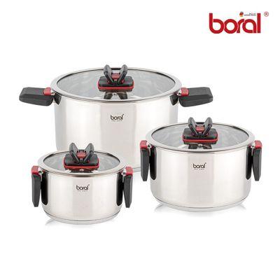 [보랄] 접이식 스텐 냄비세트 6P BR-FH06P