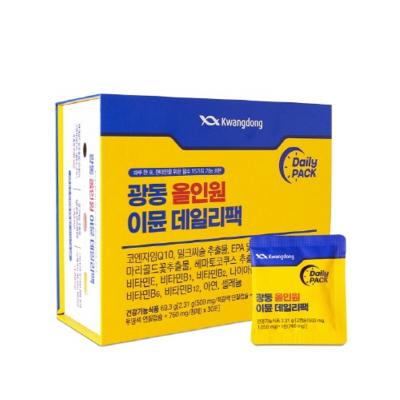 [광동] 올인원 이뮨 데일리팩 (2,31gx30포)/비타민/미네랄/오메가3/루테인/밀크씨슬 등을 한꺼번에~