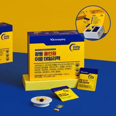 [3박스구성] 광동 올인원 이뮨 데일리팩 (2,31gx30포)/비타민/미네랄/오메가3/루테인/밀크씨슬 등을 한꺼번