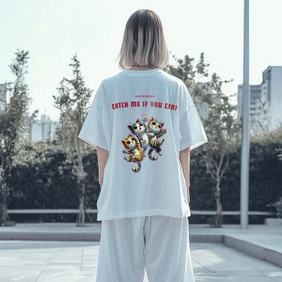 [원헌드레드퍼센트] OHPxGOODD b캣치미 세미오버 반팔티 / 남여공용 여름 반팔티셔츠 빅사이즈