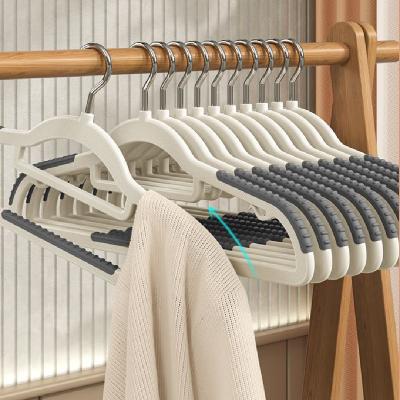 리빙밸류 어깨뿔방지 고급 논슬립 옷걸이 10P 니트 반팔 정장 티셔츠 미끄럼방지 고리회전 옷걸이