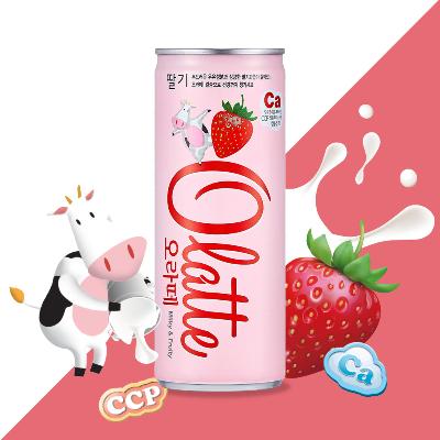 [동아오츠카] 오라떼 딸기 240ml 캔 30입 음료 음료수