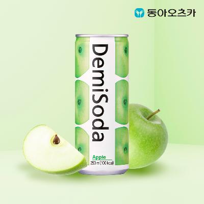 [동아오츠카] 데미소다 애플 250ml 캔 30입 음료 음료수