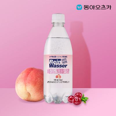 [동아오츠카] 라인바싸 탄산수 500ml x 40입 피치&크렌베리