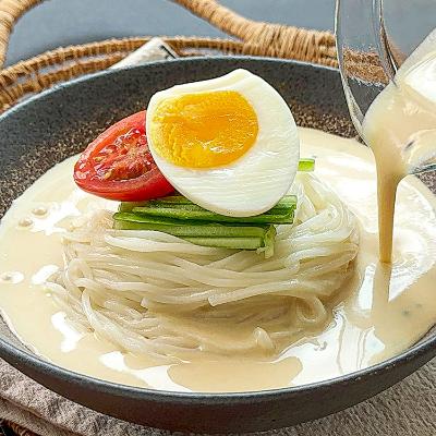 [귀빈정] 26년정통 명장 고소한 생 콩국수 4인분 1팩 (면 4개, 콩가루 4개)