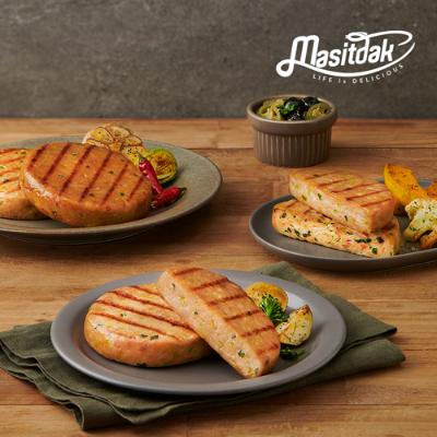 [랭킹닭컴] 맛있닭 닭가슴살 스테이크 4종 혼합 16팩(오리지날4/야채4/고추4/갈릭4)