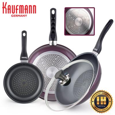 [카우프만] 퍼플 인덕션 프라이팬 4P세트(G형)