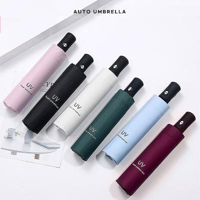 베이직 3단 자동 우산 양산 1+1 원클릭 펴기 접기