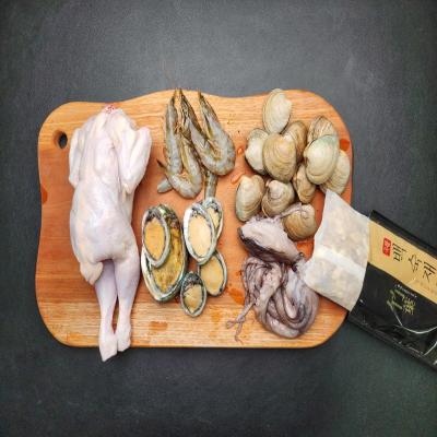 낙지 해신탕 1세트 생닭 1kg, 냉동낙지 180g~250g, 냉동전복 200g 4-10미 내외, 백상합 500g, 냉동흰다리새