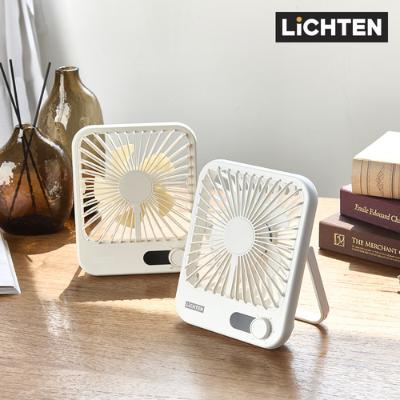 [리히텐] 스퀘어 데스크팬 LI-WH23(화이트), LI-IV34(아이보리)