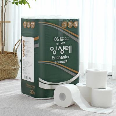 [앙샹테] 천연펄프 3겹 데코 프리미엄 비데겸용 화장지 30m x 30R