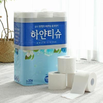 [하얀티슈] 순수 천연펄프 3겹 데코 화장지 25m x 30R
