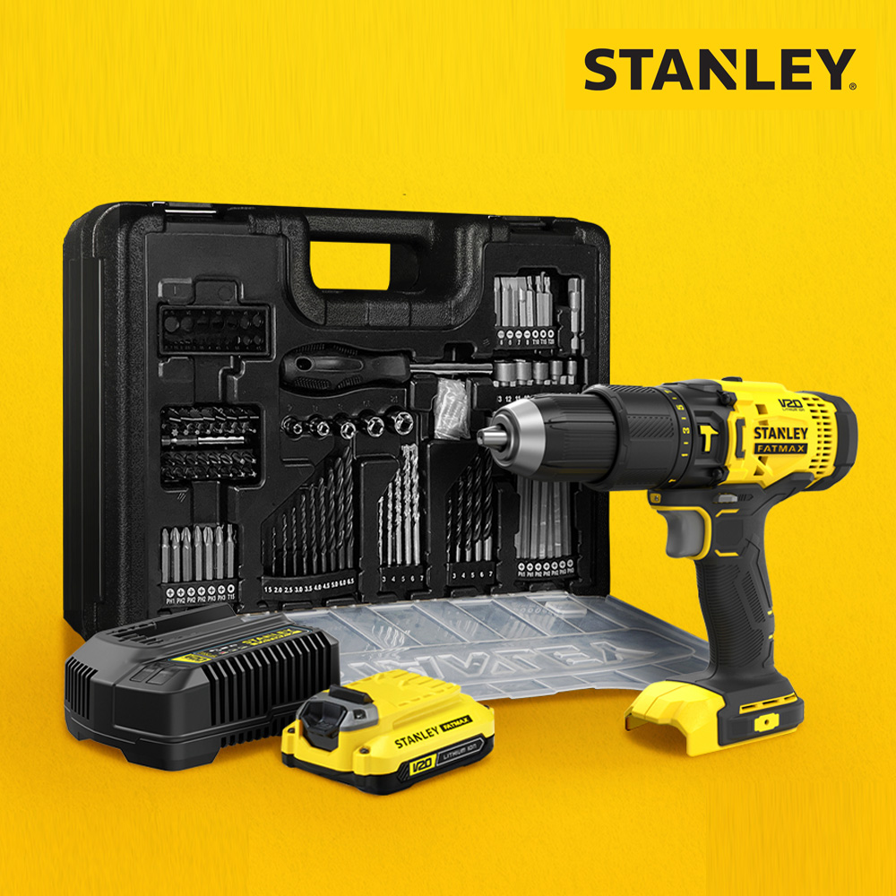 [스탠리] 20V MAX 햄머 드릴 드라이버 풀세트 SCD711D1KA