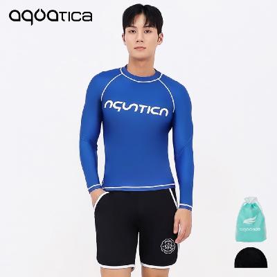 아쿠아티카 남성 래쉬가드 AQAMTS23013 상의+트렁크반바지