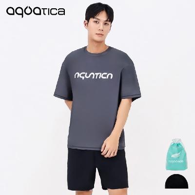 아쿠아티카 남성 래쉬가드 AQAMTS23009 상의+PZ 반바지세트