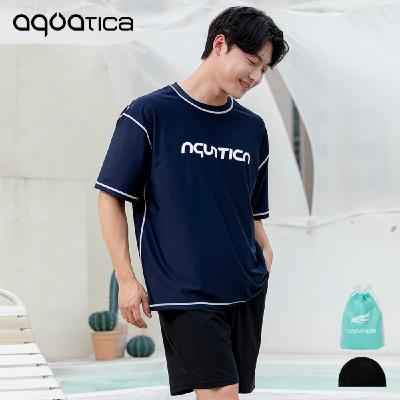 아쿠아티카 남성 래쉬가드 AQAMTS23008 상의+PZ 반바지세트