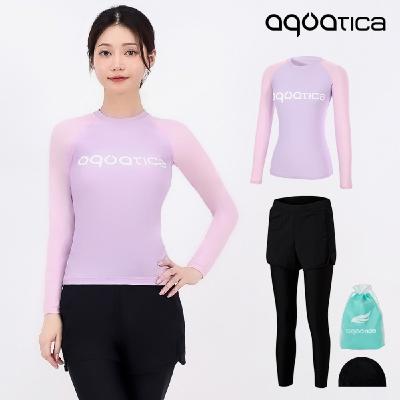 아쿠아티카 여성 래쉬가드 AQAWTS23009+WL 레깅스반바지세트