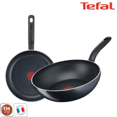 테팔_ 팬&냄비 인덕션 스타트이지 2종세트 (프라이팬 24cm + 볶음팬 28cm)