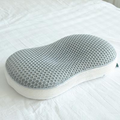 TPE 쿨 고밀도 메모리폼 경추형 여름 베개 통풍 벌집 젤리 + 냉감 커버