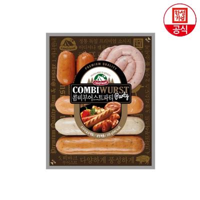 [한성기업] 캠핑간식! 정통 소시지 콤비부어스트 파티 330G x 4개