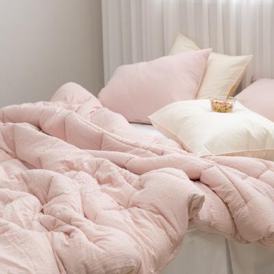 리빙밸류 피치 사계절 향균 차렵이불 먼지없는 봄 가을 겨울 푹신한 간절기 이불