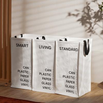 [키친플래그] 3단 타포린 분리수거함