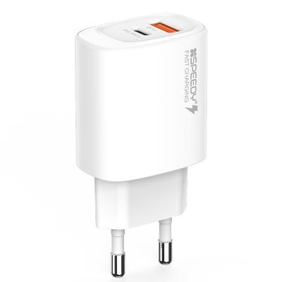 [스피디] 20W PD QC 2포트 듀얼 멀티 고속충전기 어댑터 (케이블 미포함)