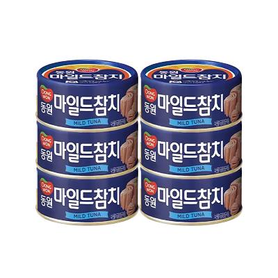 [동원] 마일드90gX6캔 동원 캔 참치 동원참치