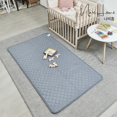 나비홈 2026년형 국내생산 전자파차단 무자계 온열 탄소 워셔블 전기요 다크그레이, 95X180cm(슈퍼싱글)