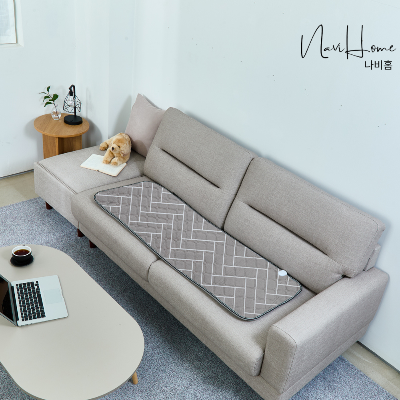 나비홈 2026년형 국내생산 헤링본 전자파차단 무자계 온열 탄소 전기 매트 50X140cm (미니싱글)