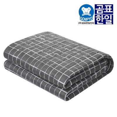 [곰표한일] 무자계 워셔블 안심 탄소매트 스퀘어그레이_미니싱글