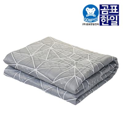 [곰표한일] 무자계 워셔블 안심 탄소매트 크로크그레이_더블
