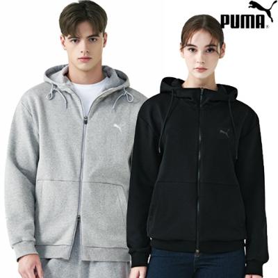 [푸마] ★25FW★ 후드 집업자켓(투웨이/봄가을용) PU5327 /색상사이즈선택:라이트그레이,블랙/90~115