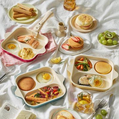 [로이첸] IH 3구 인덕션 브런치팬 에그팬(핸들미포함) 23cm