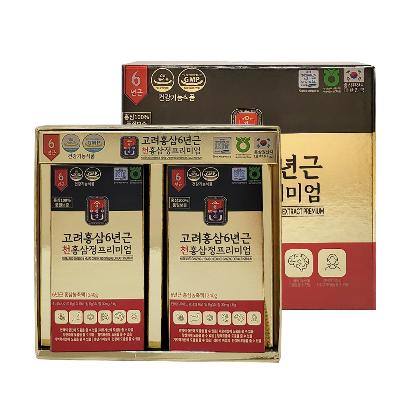 [대한홍삼진흥원] 고려홍삼 6년근 천홍삼정 프리미엄 100% (240gx2병)/진세노이드 1일 30mg함유
