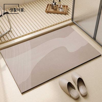 생활더봄 패턴 미끄럼방지 빨아쓰는 규조토 욕실 주방 발매트