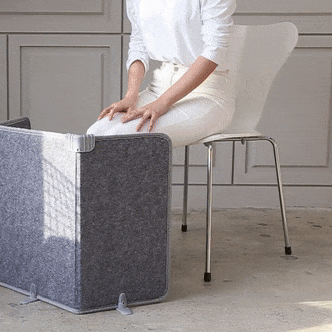 [듀플렉스] 파티션히터 DP-PH50X+극세사 고급무릎담요 사무실 데스크히터 발난로 접이식