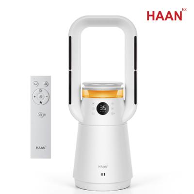 [한경희] 공기청정 가습기겸용 BLDC 날개없는 리모컨 PTC온풍기 전기히터 HAAN-P17000
