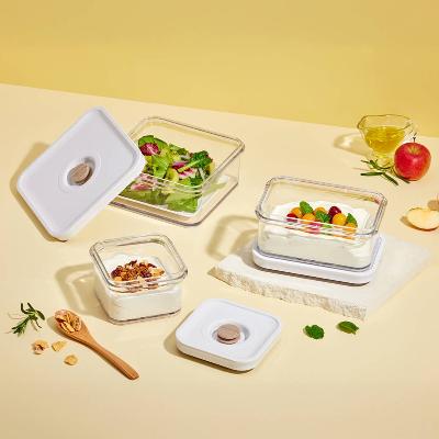 [로이첸] 아이바큠 진공 밀폐용기 티니 단품 390ml/650ml/390ml 택1 (실러 미포함)