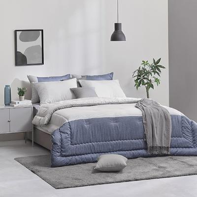 [알레르망] 에티카2 차렵이불 D 2종세트B 네이비