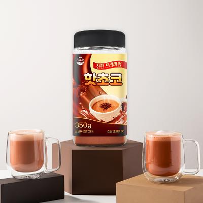 웰리즈 코코아 진한 프리미엄 핫초코 350g, 1+1 (소비기한 : 26-02-15)