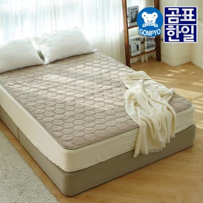 [곰표한일] IoT 프리미엄 EMF 카본 탄소 전기매트 네츄럴 베이지_퀸더블 원난방