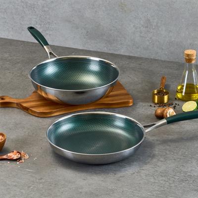 클래딘 이연복셰프 코아 테트라 3PLY 후라이팬 2종(후라이팬 28cm+웍 28cm)