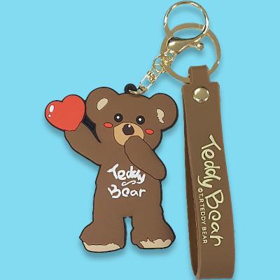 TR테디베어(Teddy Bear) 2D 하트 테디베어 키링 1+1