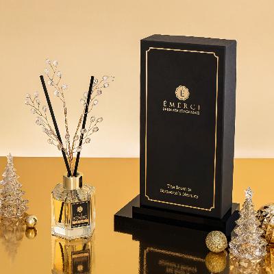 [에멜시] 소노캄호텔향 홀리데이 크리스탈 재즈 디퓨저 120ml 선물 세트(쇼핑백포함)