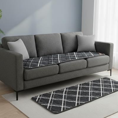 [뉴한일의료기] 모던체크 탄소 무전자 쇼파 전기매트 4단