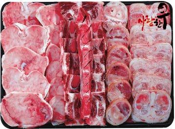 [26년설] 사랑한우 한우 보신세트 6Kg (사골,우족,꼬리) +부직포가방 포함